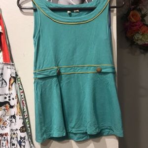 Anthropologie blue top
